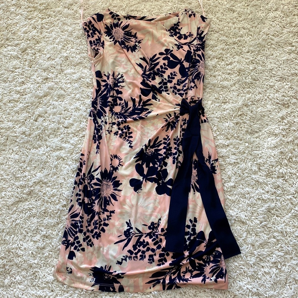 Brand new pea in the pod pink floral maternity dress. With tag